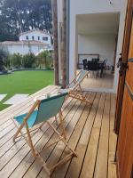 Balkón alebo terasa v ubytovaní Dune Blanche 300 m de l'Océan, appartement neuf 6 personnes