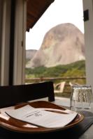 En generel udsigt til bjerge eller udsigt til bjerge taget fra bed and breakfast-stedet