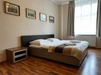 Postel nebo postele na pokoji v ubytování Apartment Karla Capka Street