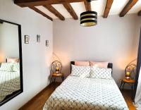 Postel nebo postele na pokoji v ubytování Casa Baia Hendaye