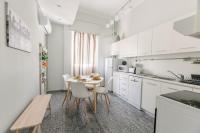 Kuchyň nebo kuchyňský kout v ubytování Ourania by Heloni Apartments