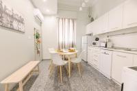 Kuchyň nebo kuchyňský kout v ubytování Ourania by Heloni Apartments