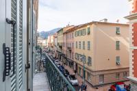 a view of a city street from a balcony at Regina - Happy Rentals in Menton