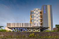 un edificio con un cartel delante en Aston Sorong Hotel &amp; Conference Center, en Sorong