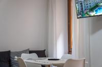 Televízia a/alebo spoločenská miestnosť v ubytovaní Casa Canarino