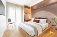Posteľ alebo postele v izbe v ubytovaní Urban Views, Modern Apartment In The Heart of Athens