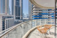 Balkón nebo terasa v ubytování RH- Downtown Delight, spacious 01BR near Dubai Mall & Burj Khalifa, RP Heights