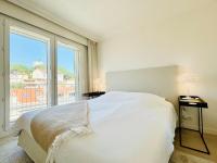 Łóżko lub łóżka w pokoju w obiekcie Superbe Penthouse avec vue panoramique sur la mer