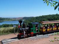 a small train with people riding on it at APPARTEMENT HYPER CENTRE numéro 101 in Roanne