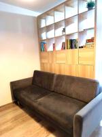 Posezení v ubytování Apartament Drewno i Morze