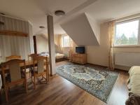 Televízia a/alebo spoločenská miestnosť v ubytovaní Harmont Montis- dawna Zającówka- IDEALNA lokalizacja - leśna enklawa w centrum miasta! Sauna, masaże, zabiegi spa!