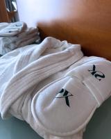 A bed or beds in a room at Silken Monumental Naranco