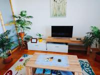 Televízia a/alebo spoločenská miestnosť v ubytovaní FoREST Heritage Apartment
