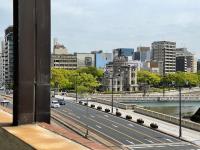 アパートメントから撮影された、または一般的な広島市の景色