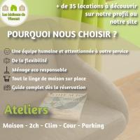 a flyer for a nursing clinic with a white couch at Ateliers, Terrasse - Parking - Clim in Arles