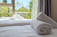 Posteľ alebo postele v izbe v ubytovaní Duerming Villa de Arzúa