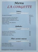 a menu for a mexican restaurant with at Gîte de la corgette in Saint-Romain