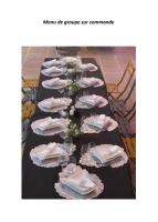 a long table with plates and glasses and napkins at Gîte de la corgette in Saint-Romain