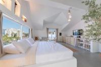 Postel nebo postele na pokoji v ubytování Luxurious and modern apartment in Marmaris Turkey
