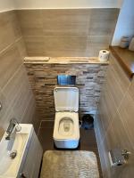 Koupelna v ubytování Apartmán Němčice u Boskovic