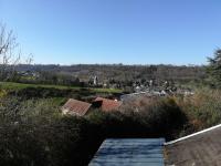 a view of a town from the top of a hill at L&#39;éveil in Vittefleur