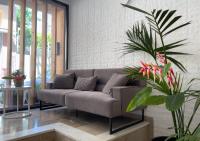A seating area at Aonia Luxurious Modern Boutique Apartments