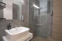 A bathroom at Aonia Luxurious Modern Boutique Apartments