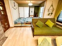 Renewal Chano Onsen House 温泉付きにあるベッド