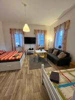 TV a/nebo společenská místnost v ubytování Apartmá Luxura