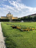Vonkajšia záhrada v ubytovaní 4citywindows