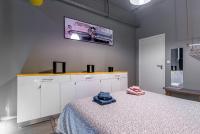 Kuchyň nebo kuchyňský kout v ubytování Ceramus Apartments Gazi View
