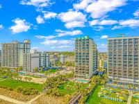 Ein allgemeiner Blick auf Myrtle Beach oder ein Stadtblick von des Chalets aus