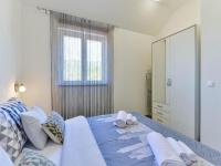 Łóżko lub łóżka w pokoju w obiekcie Pool apartment Leonardo