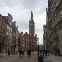 Výhľad na mesto Gdansk alebo výhľad na mesto priamo z apartmánu