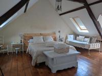 Łóżko lub łóżka w pokoju w obiekcie Cottage Breton