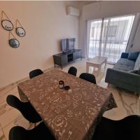 Posezení v ubytování Cozy 1 bedroom apartment Larnaca city-center F