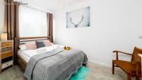 Posteľ alebo postele v izbe v ubytovaní Wonder Home - Apartamenty w malowniczej okolicy, z balkonami i widokiem na góry