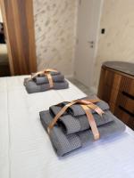 Postel nebo postele na pokoji v ubytování Premium Suites