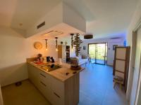 a kitchen with a sink and a counter top at Piana - vue mer et village in Piana