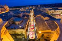 A general view of Noto or a view of the city taken from a panziókat