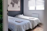 Posteľ alebo postele v izbe v ubytovaní Superbe maison de vacances entre plage et marais - 7 pers