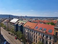 Nespecifikovaný výhled na destinaci Praha nebo výhled na město při pohledu z hotelu