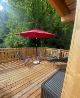 A balcony or terrace at Ferienhaus Karlchen