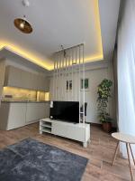 Kuchyň nebo kuchyňský kout v ubytování Vista Living Apartments