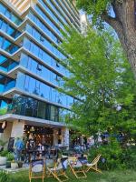 Κήπος έξω από το YOUR Apartment Unia Art Residence