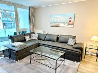 Posezení v ubytování Ferienwohnung Nr 124 Sehnsucht-Zingst