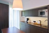 Kuchyň nebo kuchyňský kout v ubytování Apartmán Krásná Lípa č. 1