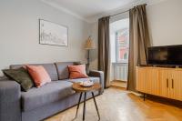 Televízia a/alebo spoločenská miestnosť v ubytovaní P&O Podwale Apartments