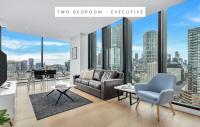 Melbourne Lifestyle Apartments - Best Views on Collinsにあるシーティングエリア