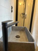 Koupelna v ubytování Penzion Kaplanka